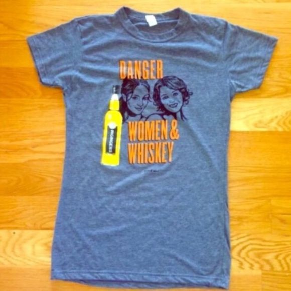 Tops - New 2 Gingers “Danger Women & Whiskey” Shirt